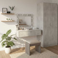 vidaXL Toaletka Szary 83 x 40 x 70 cm Materiał drewnopochodny