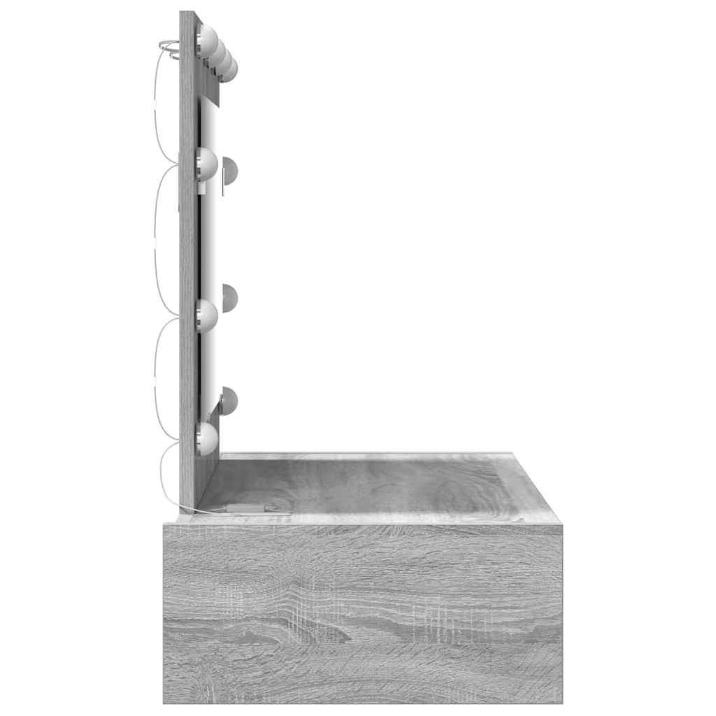 vidaXL Toaletka Szary 83 x 40 x 70 cm Materiał drewnopochodny