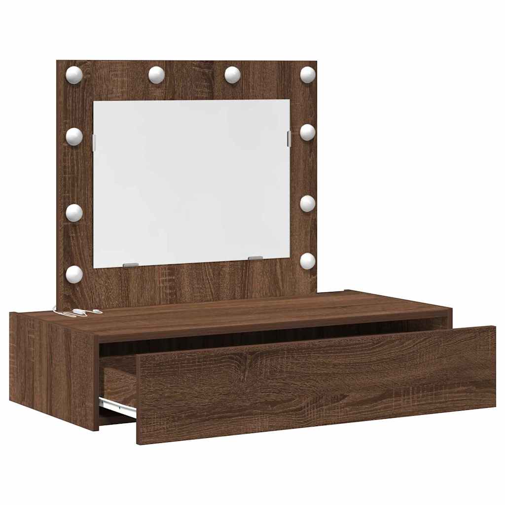 vidaXL Toaletka Brązowy 83 x 40 x 70 cm Materiał drewnopochodny