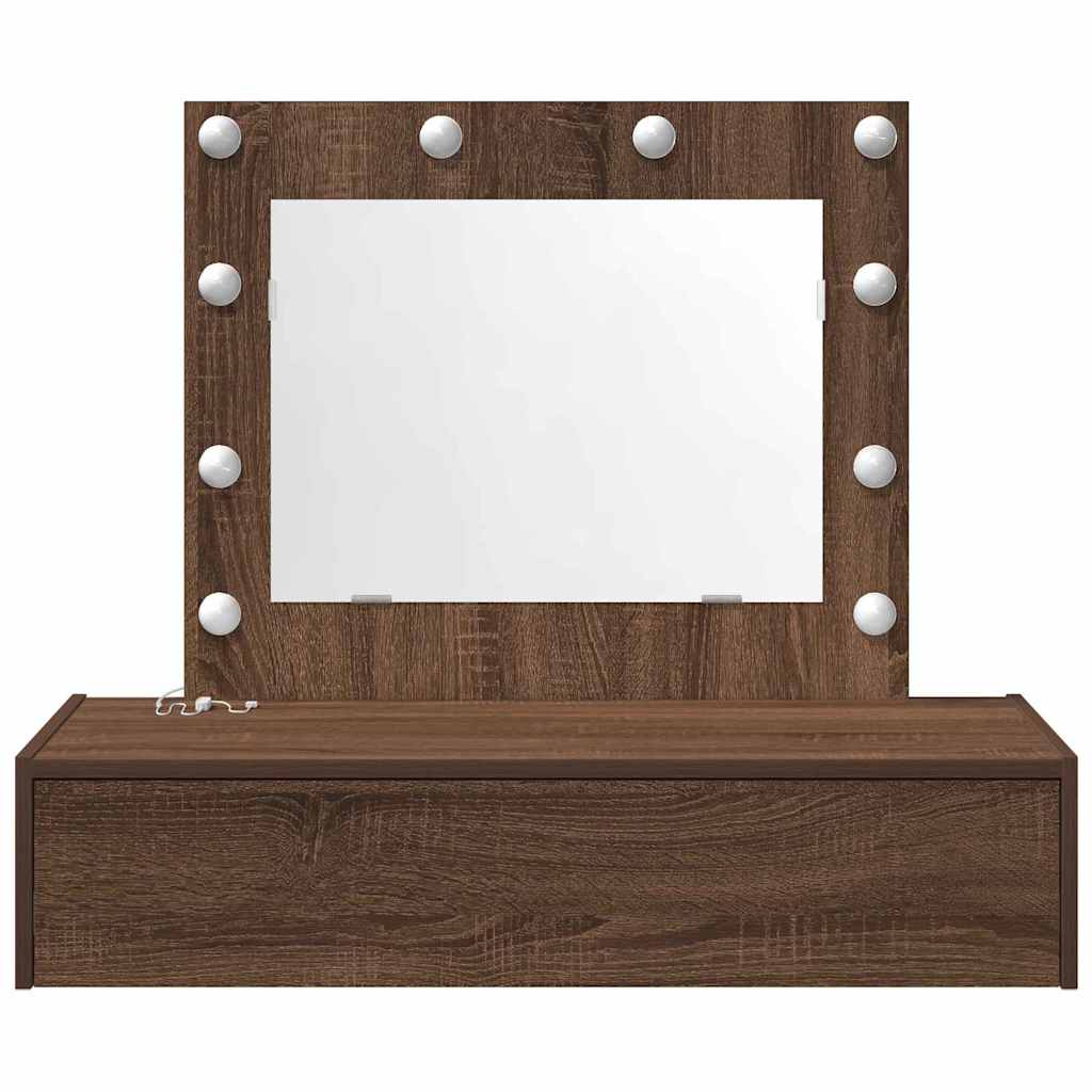 vidaXL Toaletka Brązowy 83 x 40 x 70 cm Materiał drewnopochodny