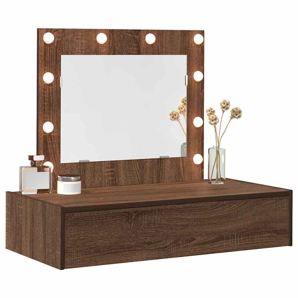 vidaXL Toaletka Brązowy 83 x 40 x 70 cm Materiał drewnopochodny