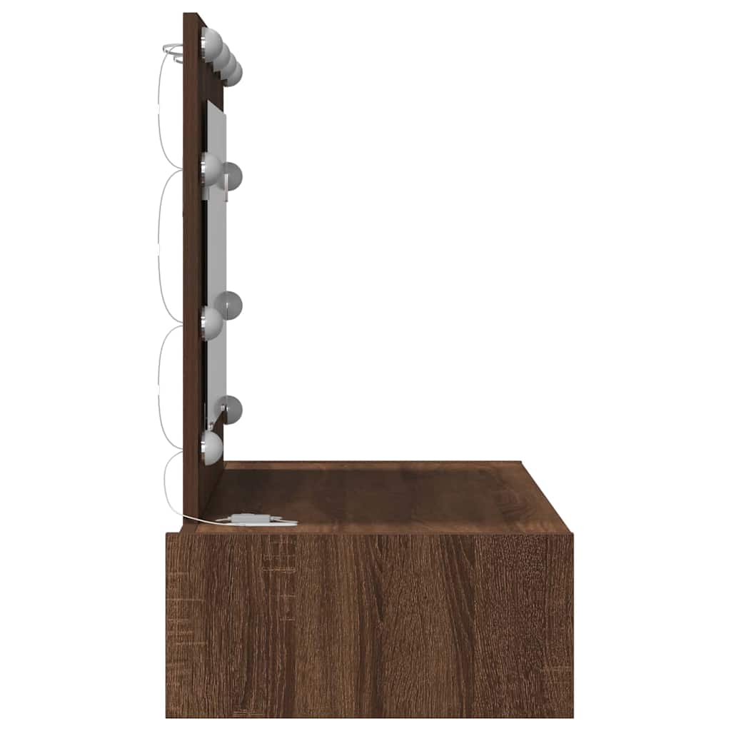 vidaXL Toaletka Brązowy 83 x 40 x 70 cm Materiał drewnopochodny
