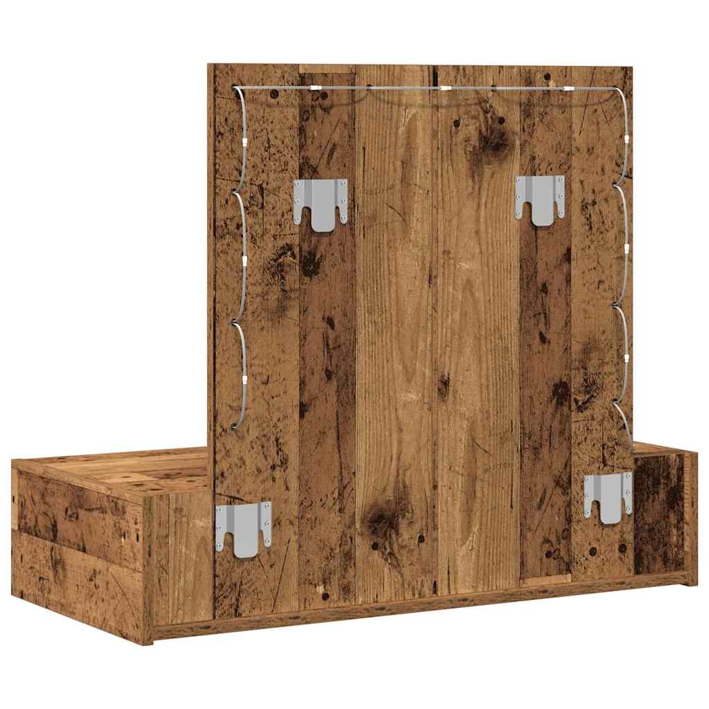 vidaXL Toaletka Brązowy 83 x 40 x 70 cm Materiał drewnopochodny