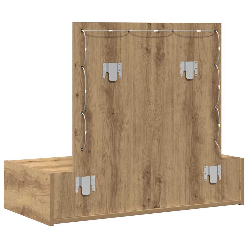 vidaXL Toaletka Brązowy 83 x 40 x 70 cm Materiał drewnopochodny