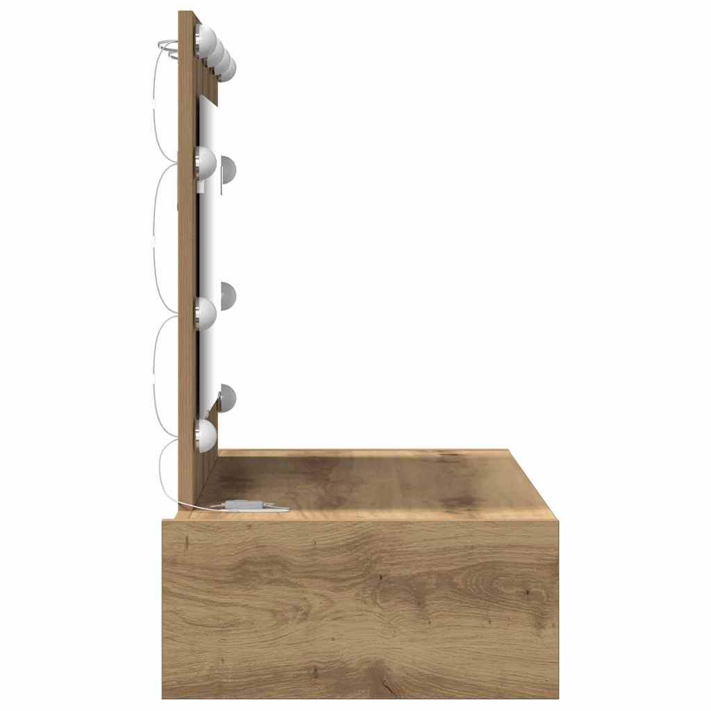 vidaXL Toaletka Brązowy 83 x 40 x 70 cm Materiał drewnopochodny