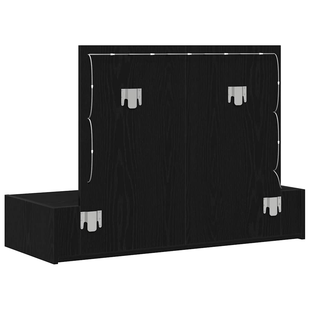 vidaXL Toaletka Czarny 100 x 40 x 70 cm Materiał drewnopochodny