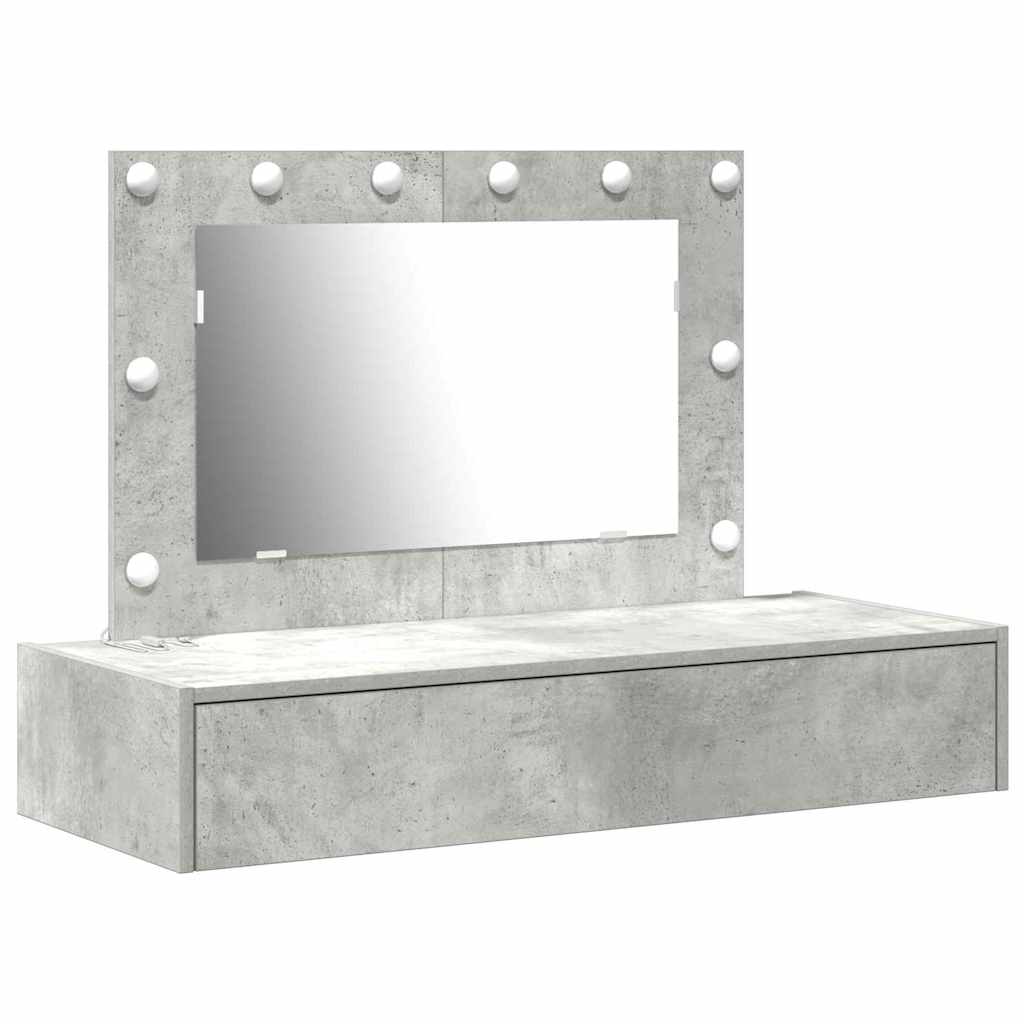 vidaXL Toaletka Szary 100 x 40 x 70 cm Materiał drewnopochodny