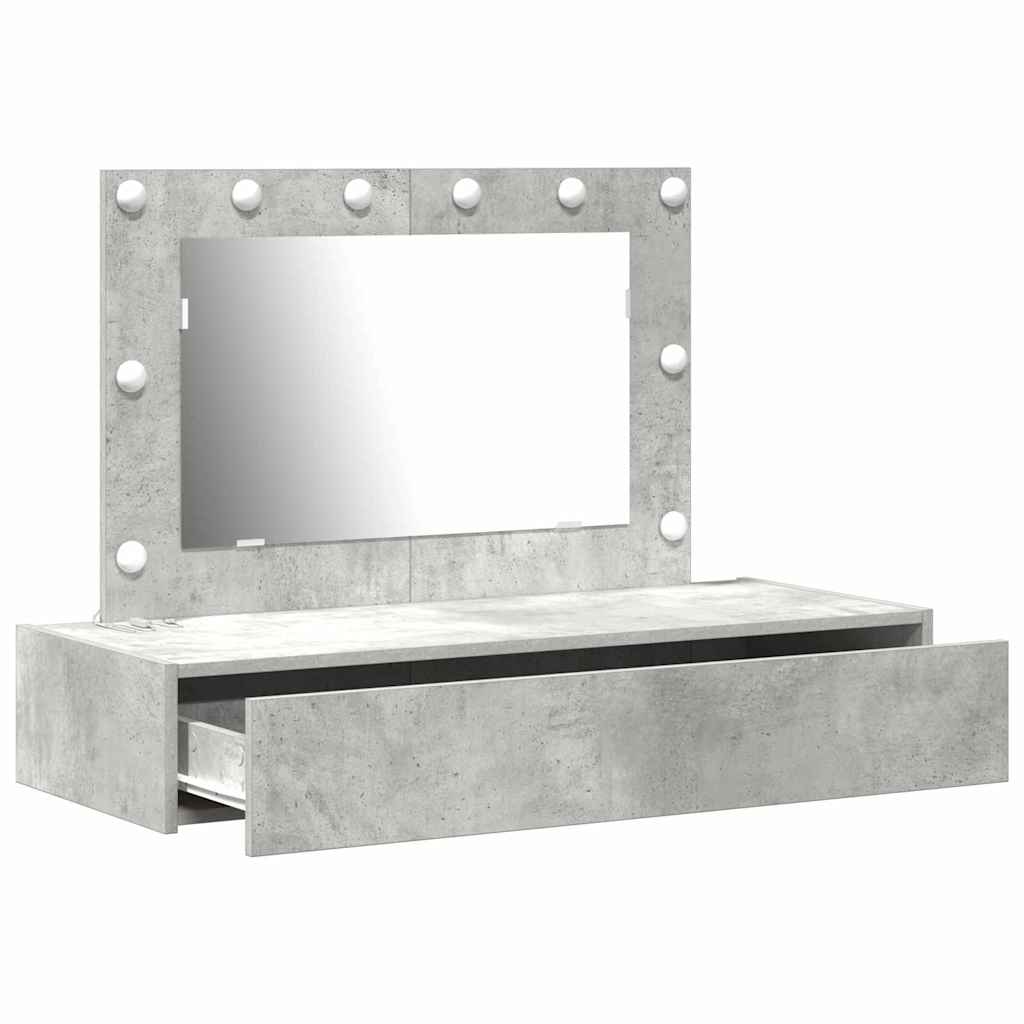 vidaXL Toaletka Szary 100 x 40 x 70 cm Materiał drewnopochodny