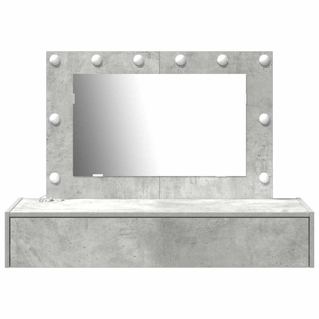 vidaXL Toaletka Szary 100 x 40 x 70 cm Materiał drewnopochodny