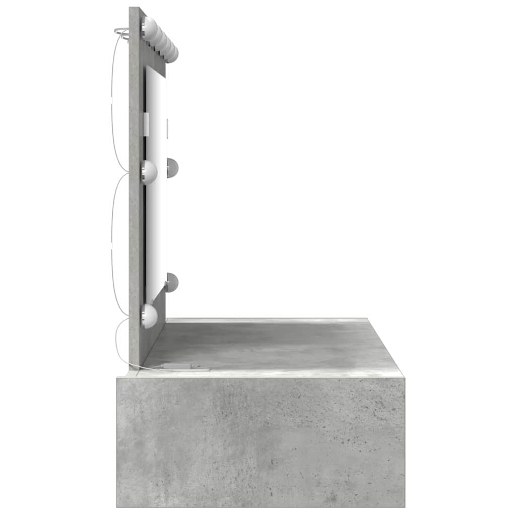 vidaXL Toaletka Szary 100 x 40 x 70 cm Materiał drewnopochodny