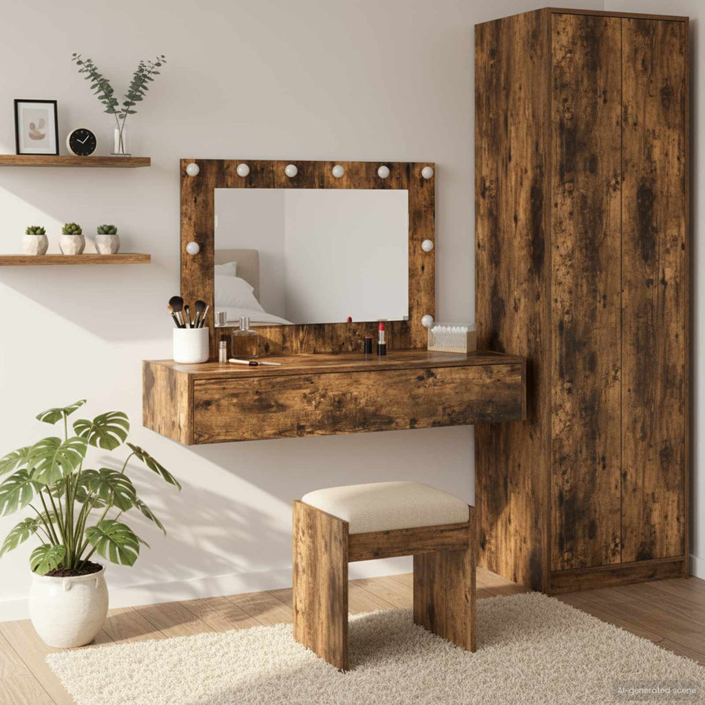 vidaXL Toaletka Brązowy 100 x 40 x 70 cm Materiał drewnopochodny