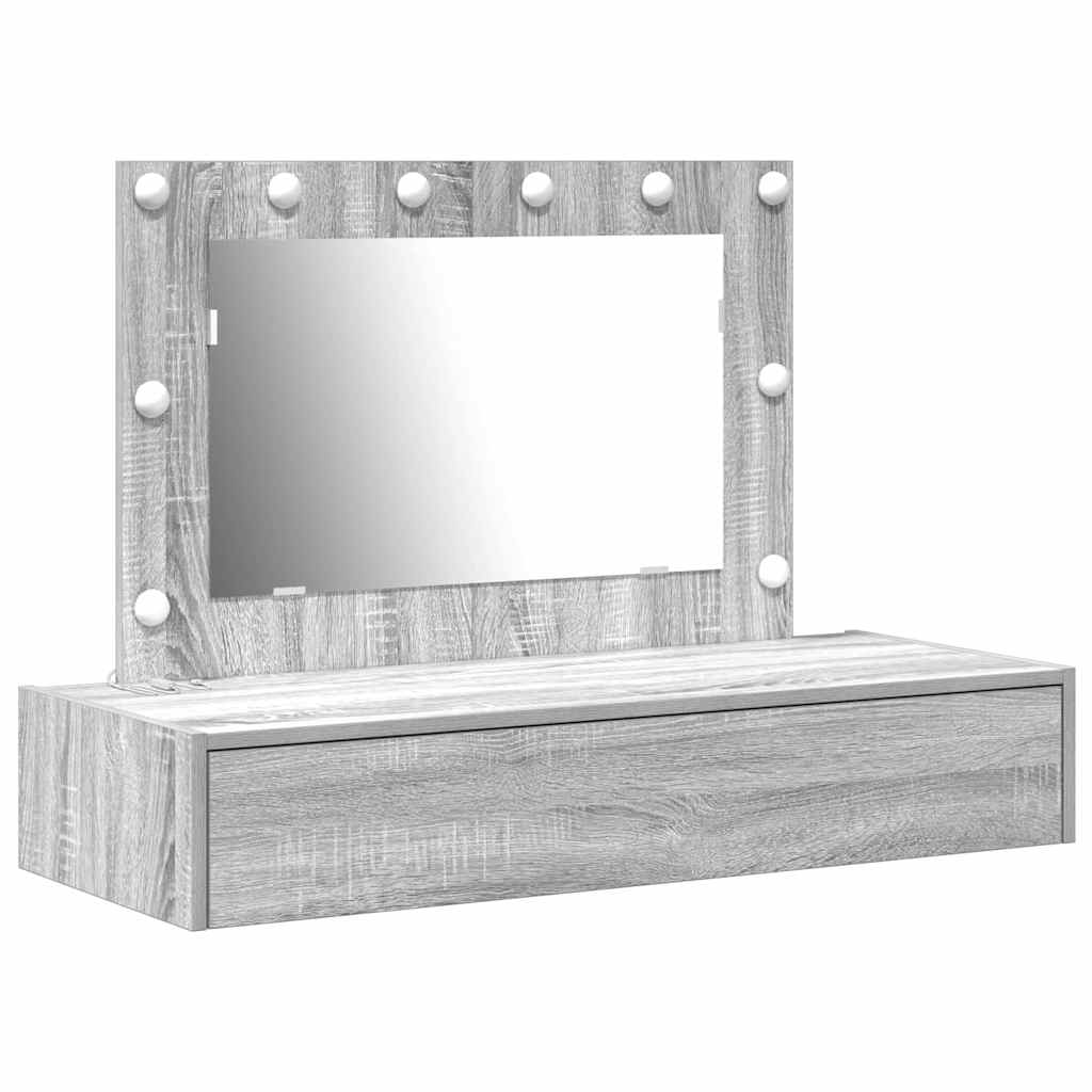 vidaXL Toaletka Szary 100 x 40 x 70 cm Materiał drewnopochodny