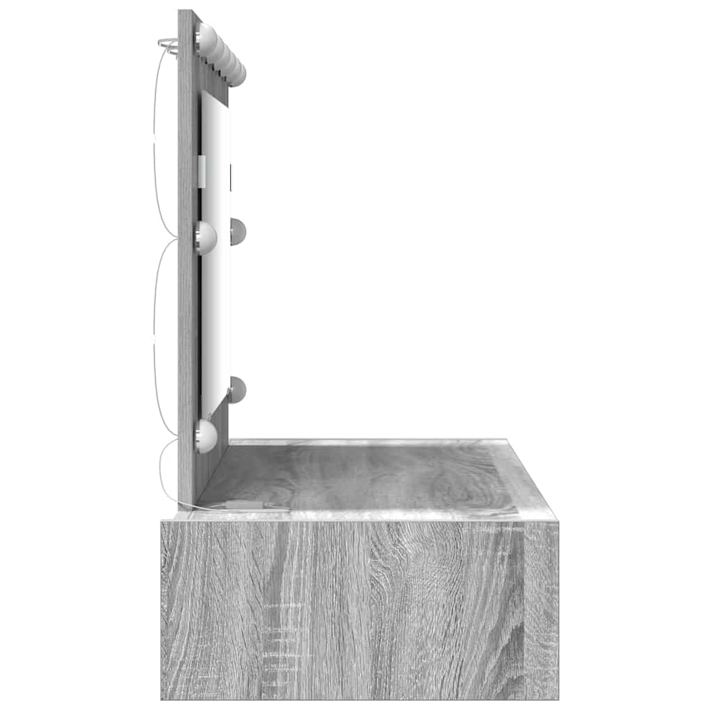 vidaXL Toaletka Szary 100 x 40 x 70 cm Materiał drewnopochodny