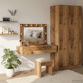 vidaXL Toaletka Brązowy 100 x 40 x 70 cm Materiał drewnopochodny