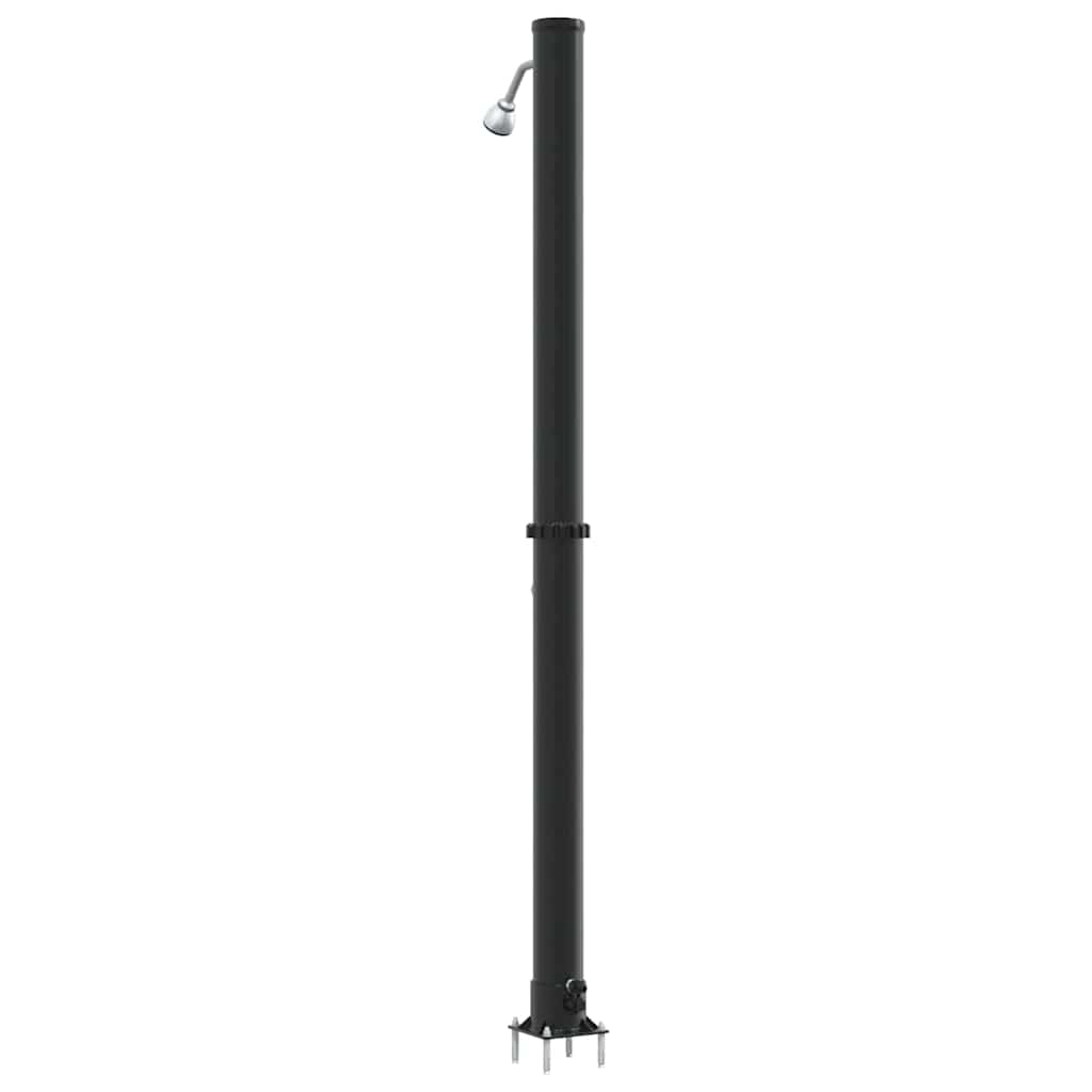 vidaXL Prysznic słoneczny na świeżym powietrzu Czarny 217 cm