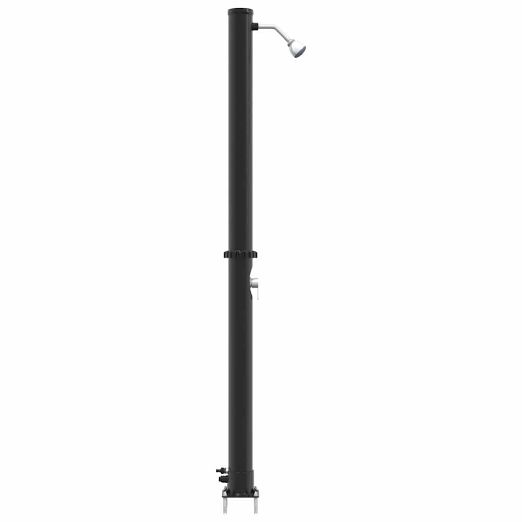 vidaXL Prysznic słoneczny na świeżym powietrzu Czarny 217 cm