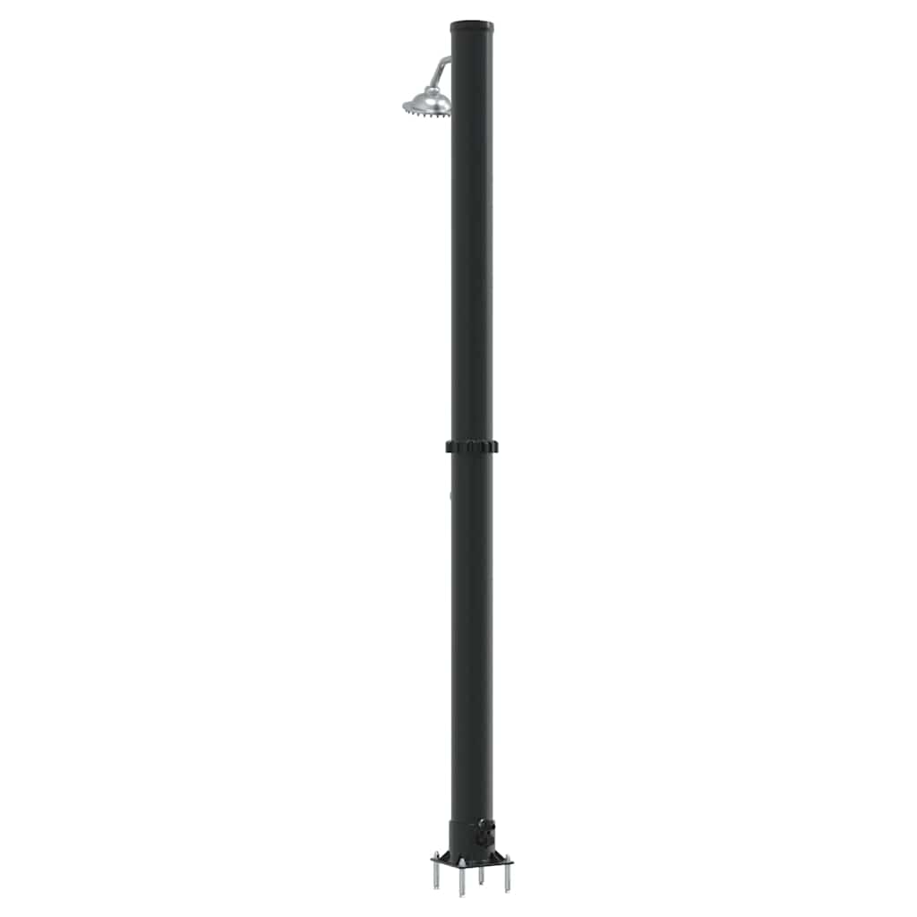 vidaXL Prysznic słoneczny na świeżym powietrzu Czarny 217 cm