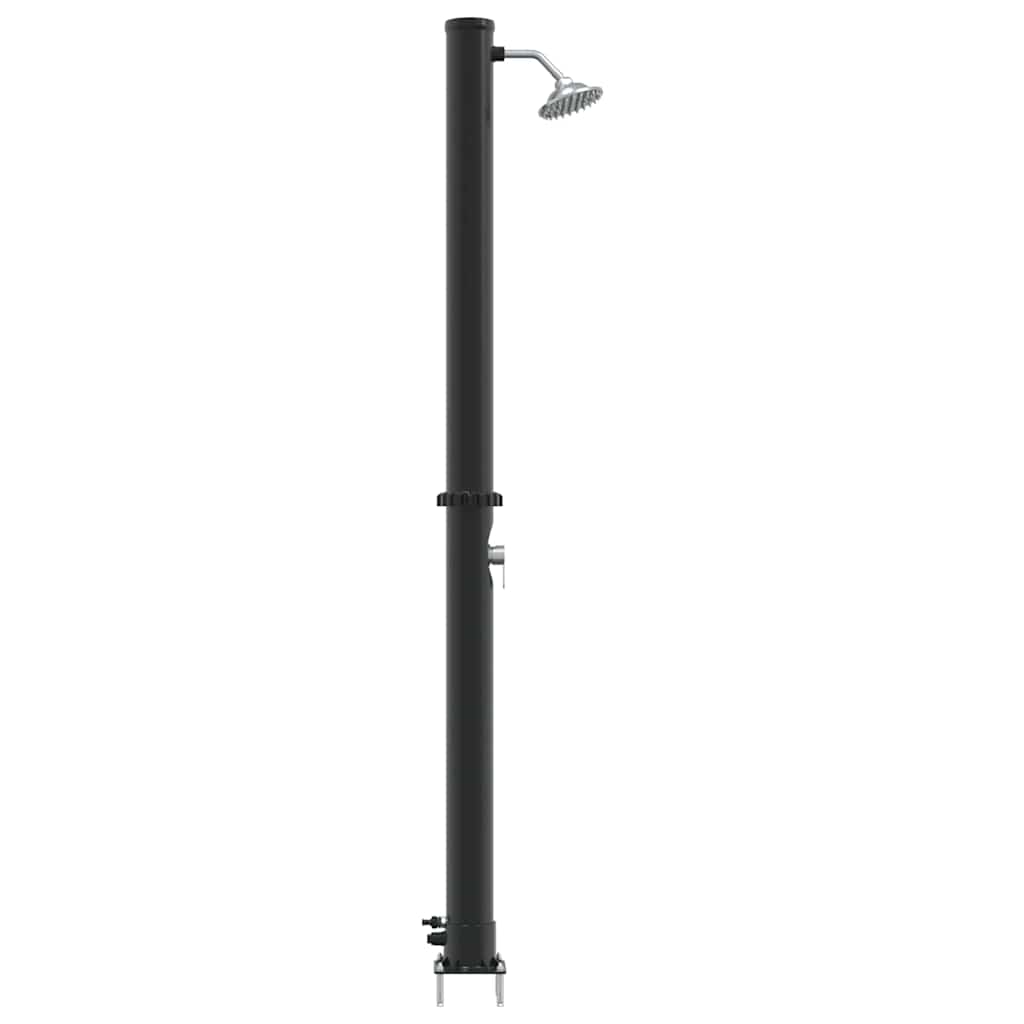 vidaXL Prysznic słoneczny na świeżym powietrzu Czarny 217 cm