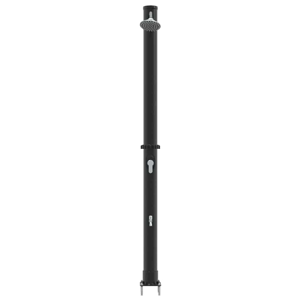 vidaXL Prysznic słoneczny na świeżym powietrzu Czarny 217 cm