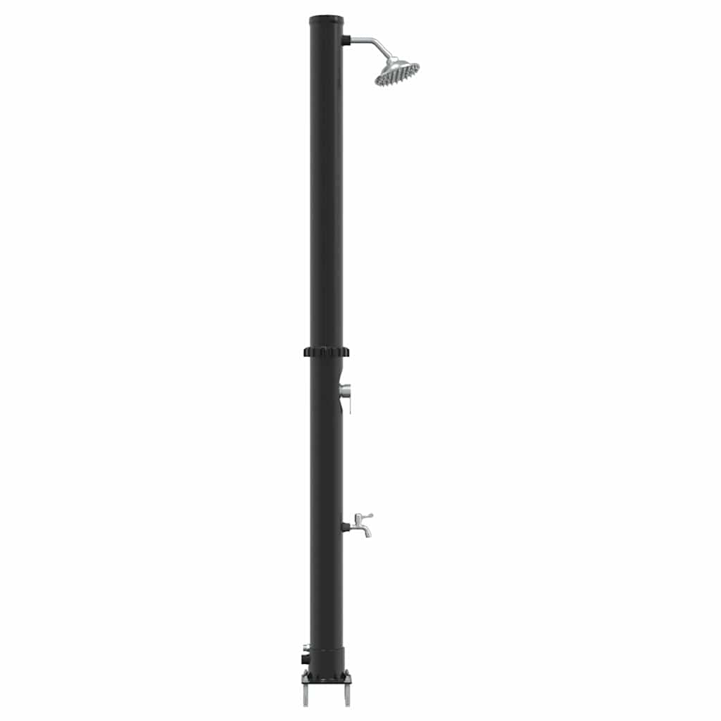 vidaXL Prysznic słoneczny na świeżym powietrzu Czarny 217 cm