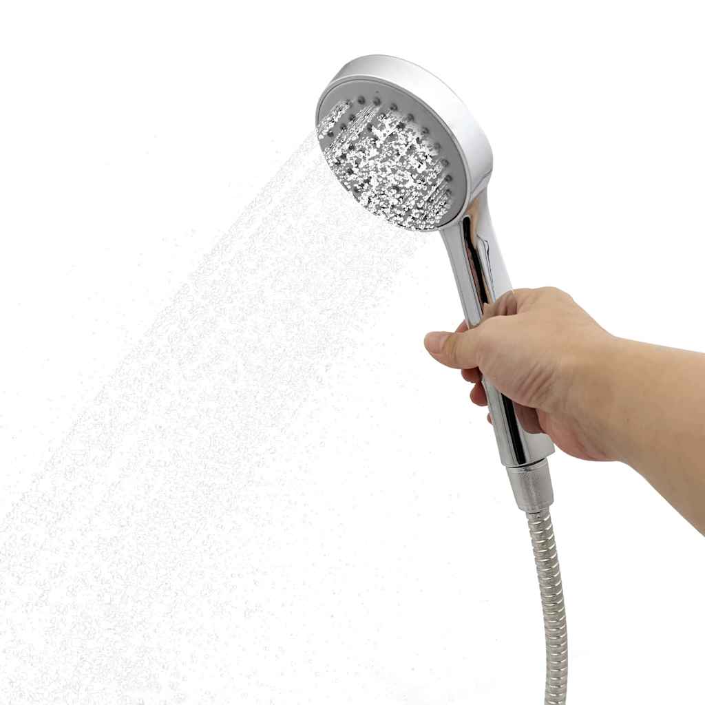 vidaXL Prysznic słoneczny na świeżym powietrzu Czarny 217 cm
