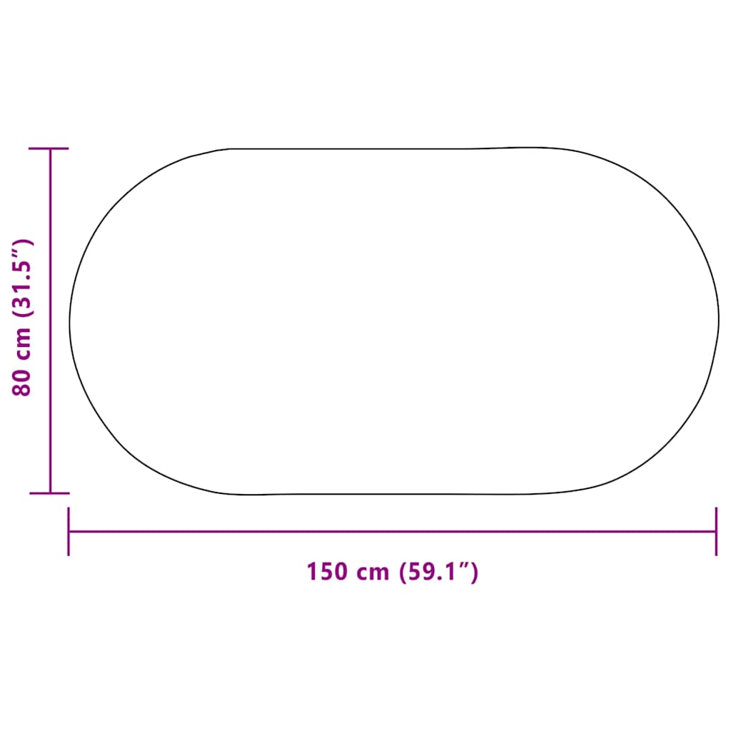 vidaXL Dywan ZIZUR Kremowy 150 x 80 cm polipropylen