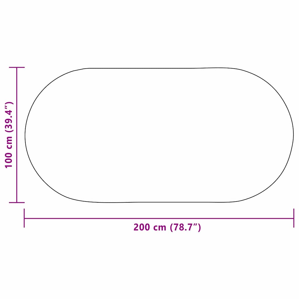 vidaXL Dywan ZIZUR Kremowy 200 x 100 cm polipropylen