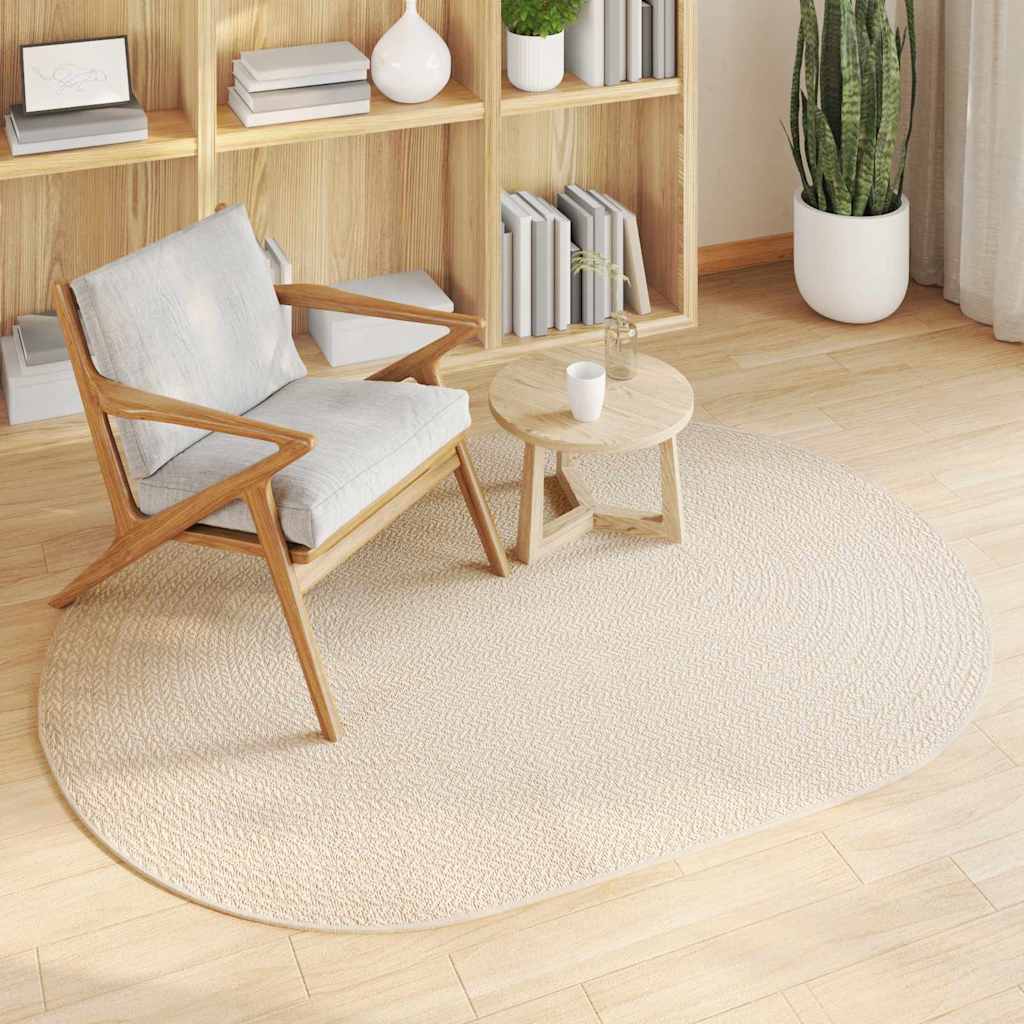vidaXL Dywan ZIZUR Kremowy 170 x 120 cm polipropylen