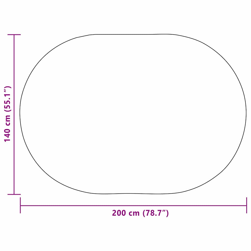 vidaXL Dywan ZIZUR Kremowy 200 x 140 cm polipropylen
