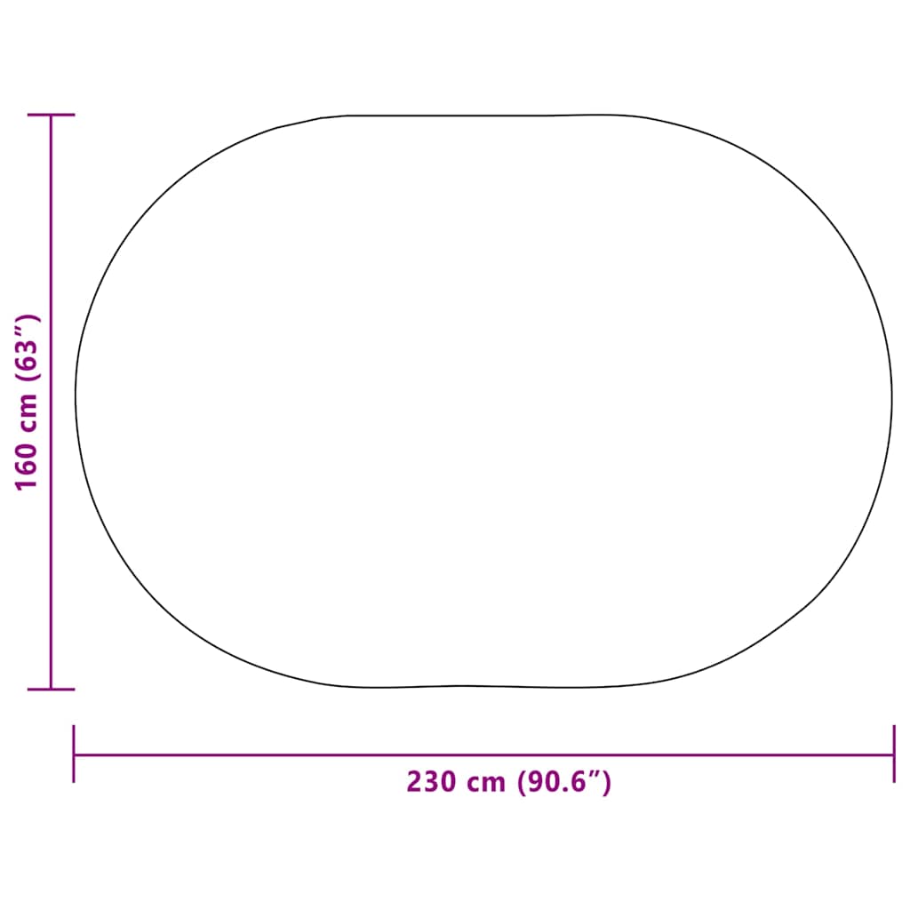 vidaXL Dywan ZIZUR Kremowy 230 x 160 cm polipropylen