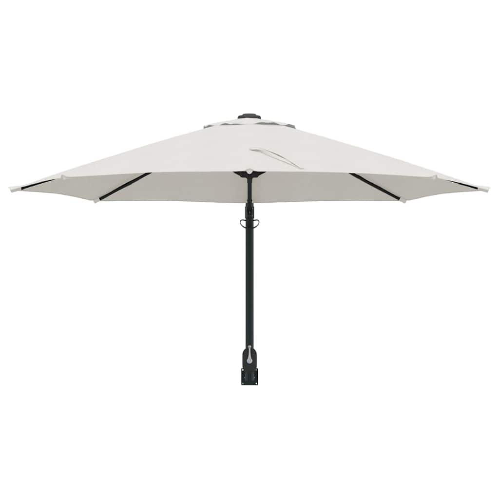 vidaXL Parasolka ogrodowa piaskowy 248 x 248 x 148 cm Poliester i Stal
