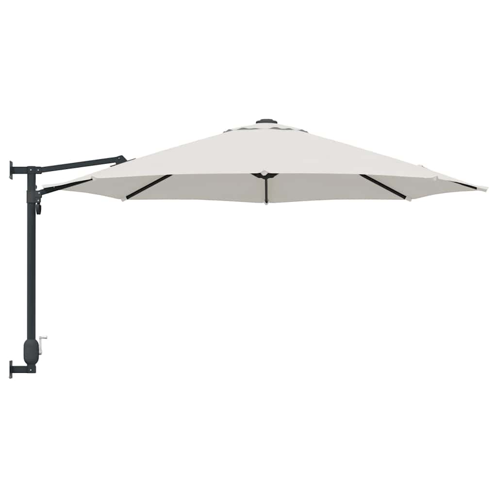 vidaXL Parasolka ogrodowa piaskowy 248 x 248 x 148 cm Poliester i Stal