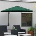 vidaXL Parasolka ogrodowa Zielony 248 x 248 x 148 cm Poliester i Stal