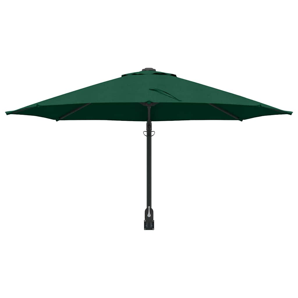vidaXL Parasolka ogrodowa Zielony 248 x 248 x 148 cm Poliester i Stal
