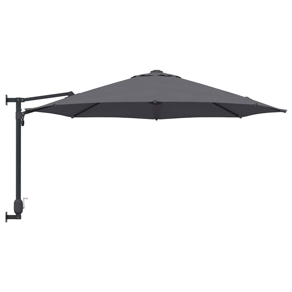 vidaXL Parasolka ogrodowa Antracyt 248 x 248 x 148 cm Poliester i Stal