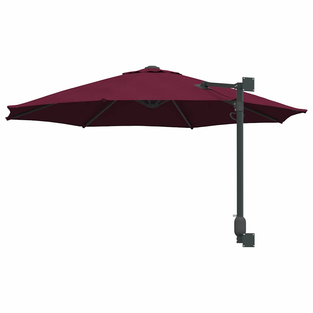 vidaXL Parasolka ogrodowa Bordeaux Czerwony 248 x 248 x 148 cm