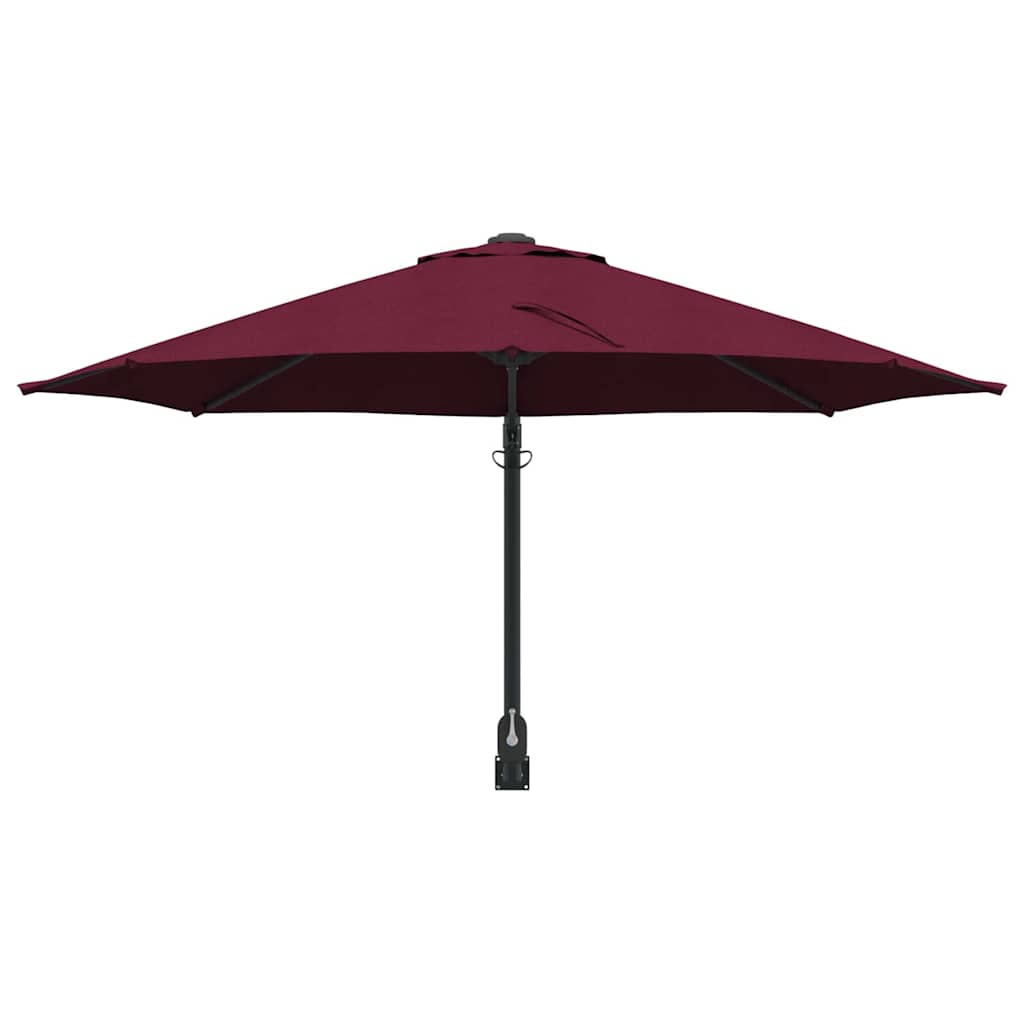 vidaXL Parasolka ogrodowa Bordeaux Czerwony 248 x 248 x 148 cm