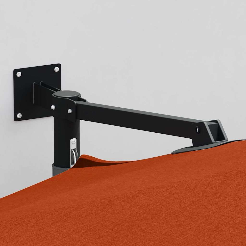 vidaXL Parasolka ogrodowa terakota 248 x 248 x 148 cm Poliester i Stal