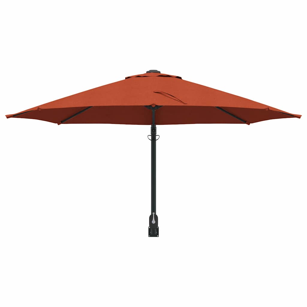 vidaXL Parasolka ogrodowa terakota 248 x 248 x 148 cm Poliester i Stal