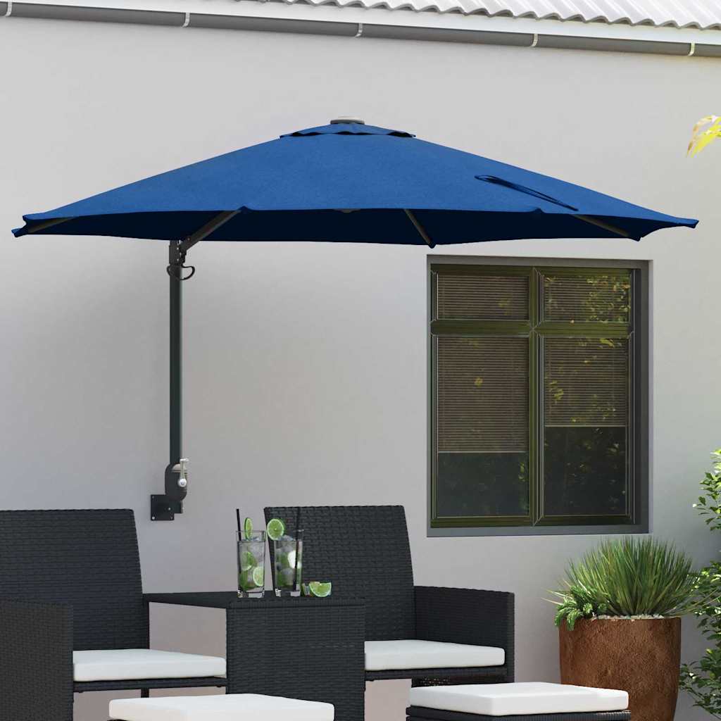 vidaXL Parasolka ogrodowa Niebieski azur 248 x 248 x 148 cm