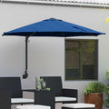 vidaXL Parasolka ogrodowa Niebieski azur 248 x 248 x 148 cm