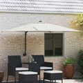vidaXL Parasolka ogrodowa piaskowy 248,5 x 247,5 x 160 cm