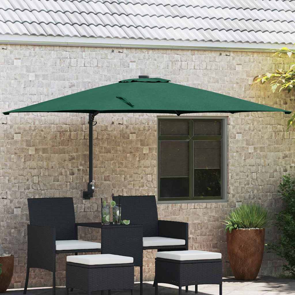 vidaXL Parasolka ogrodowa Zielony 248,5 x 247,5 x 160 cm