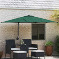 vidaXL Parasolka ogrodowa Zielony 248,5 x 247,5 x 160 cm