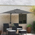 vidaXL Parasolka ogrodowa Antracyt 248,5 x 247,5 x 160 cm