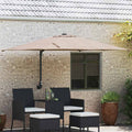 vidaXL Parasolka ogrodowa Ciemnoszary 248,5 x 247,5 x 160 cm