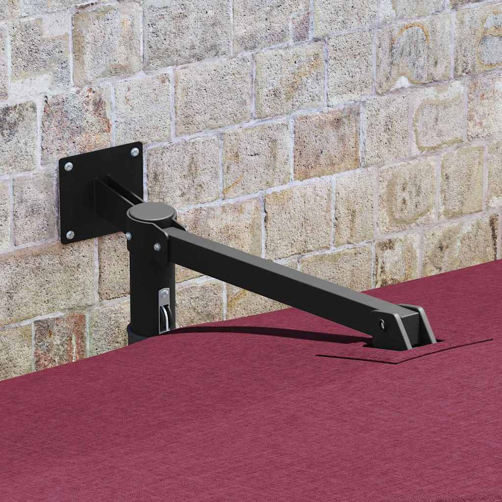 vidaXL Parasolka ogrodowa Bordeaux Czerwony 248,5 x 247,5 x 160 cm