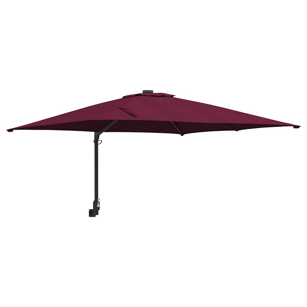 vidaXL Parasolka ogrodowa Bordeaux Czerwony 248,5 x 247,5 x 160 cm