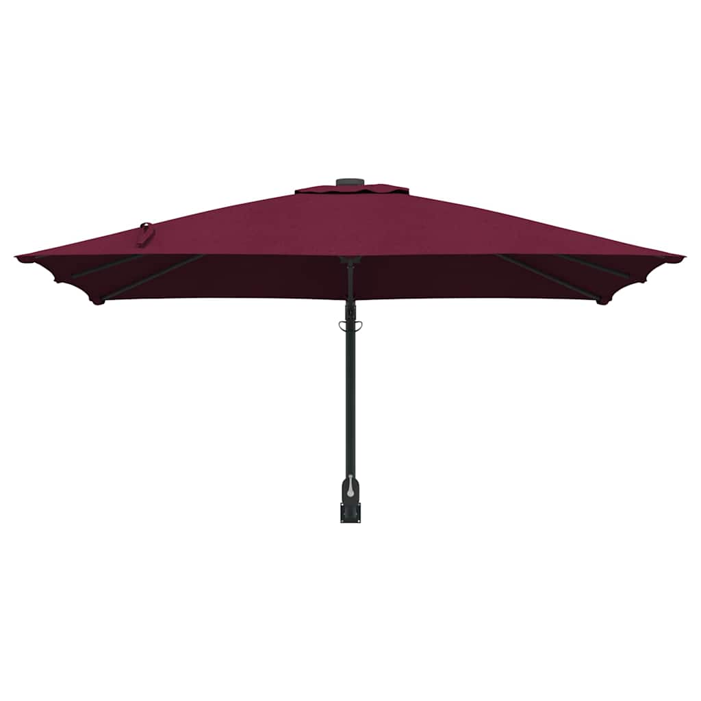 vidaXL Parasolka ogrodowa Bordeaux Czerwony 248,5 x 247,5 x 160 cm