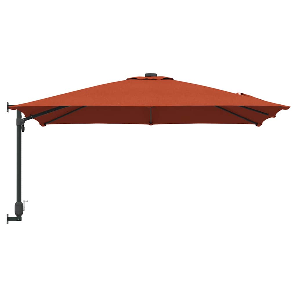 vidaXL Parasolka ogrodowa terakota 248,5 x 247,5 x 160 cm